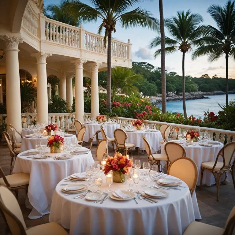 Elegant dining in Barbados for luxury hotel guests in Bridgetown